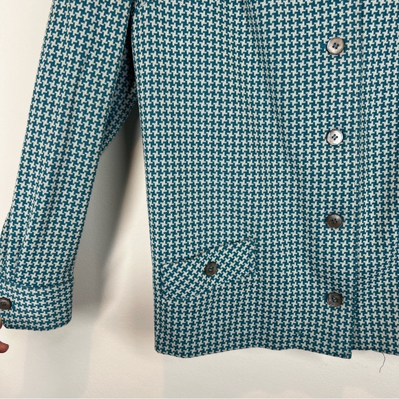 Vintage Blue Houndstooth Jacket - Picture 3 of 8